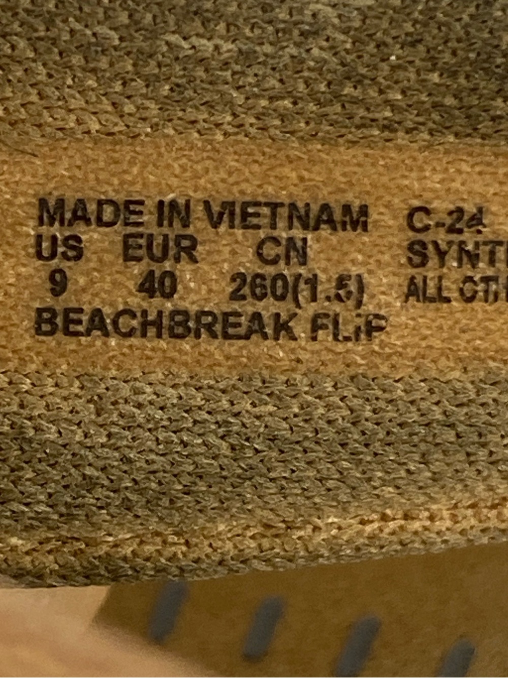 Reef Women's Beachbreak Flip Flop Sandals in tan embroidered strap detail size 9 - Picture 11 of 12
